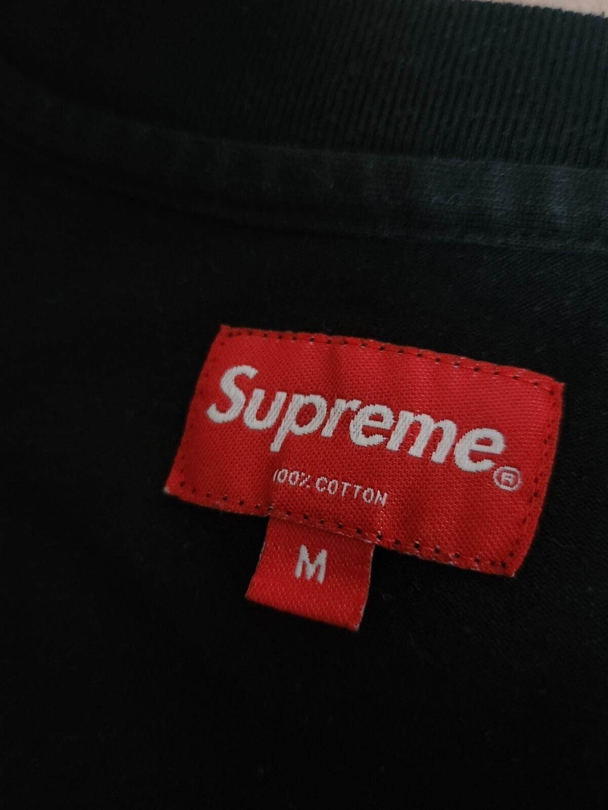 FW18 Supreme Floral Logo tee size M medium T-shirt black