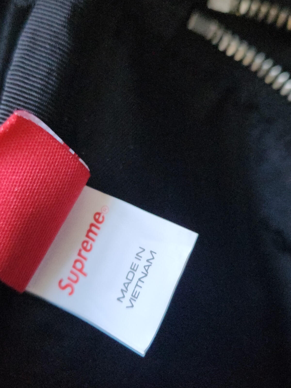 SS22 Supreme Fat Tip Jacquard Denim waist bag Black Shoulder Bum 3L