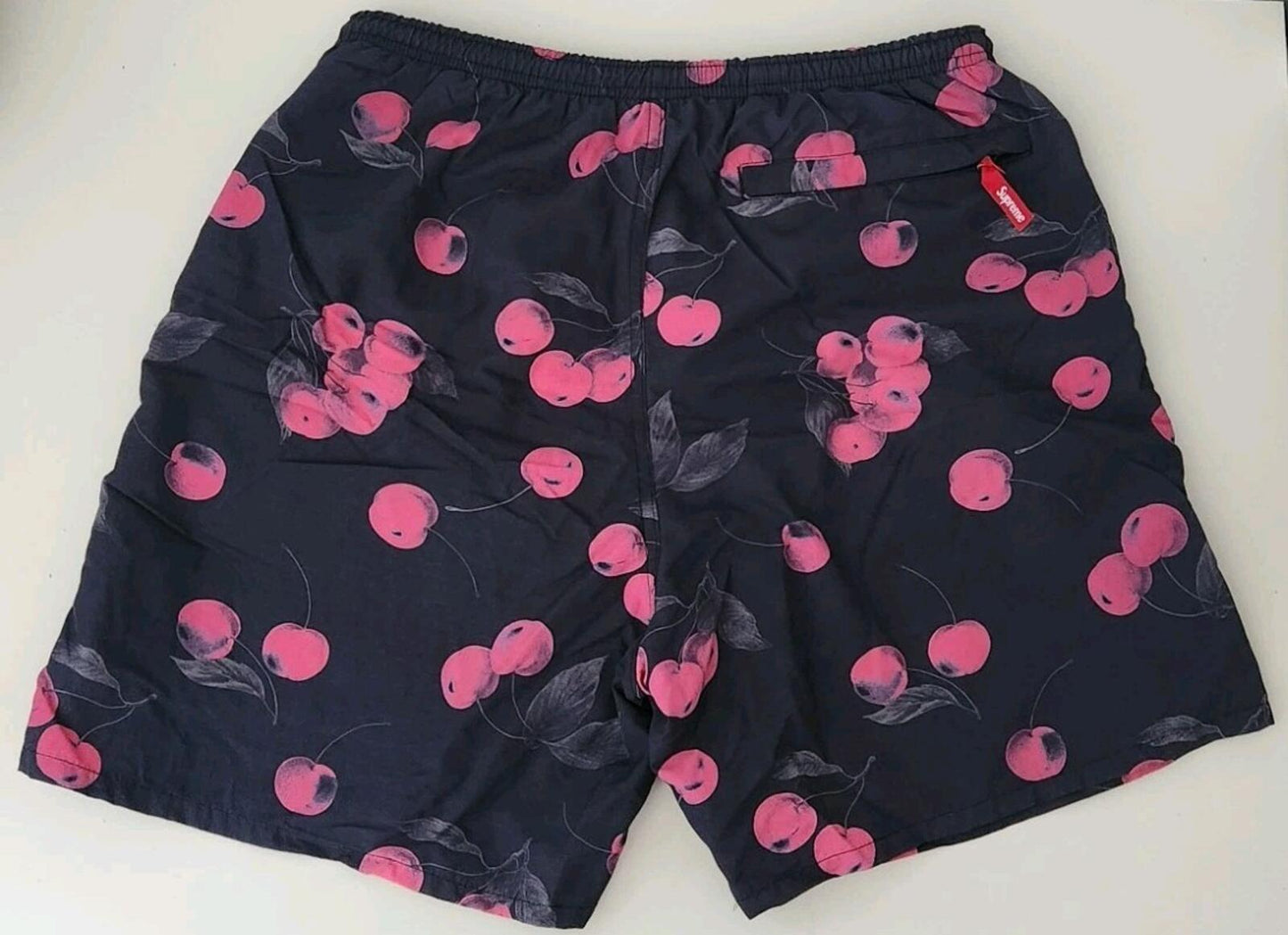 SS19 Supreme Nylon Water Short Black Cherry Swim Nylon Shorts Size S Small