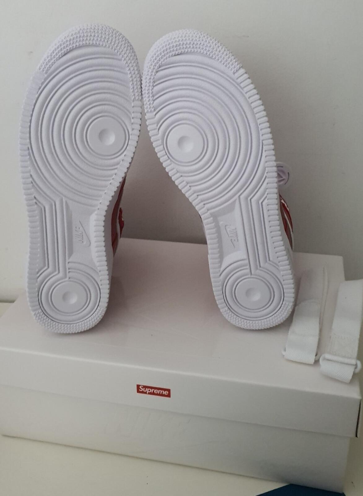 FW14 Supreme Nike Air Force 1 Hi US 9 UK 8 EUR 42.5 trainers red shoes lot Rare