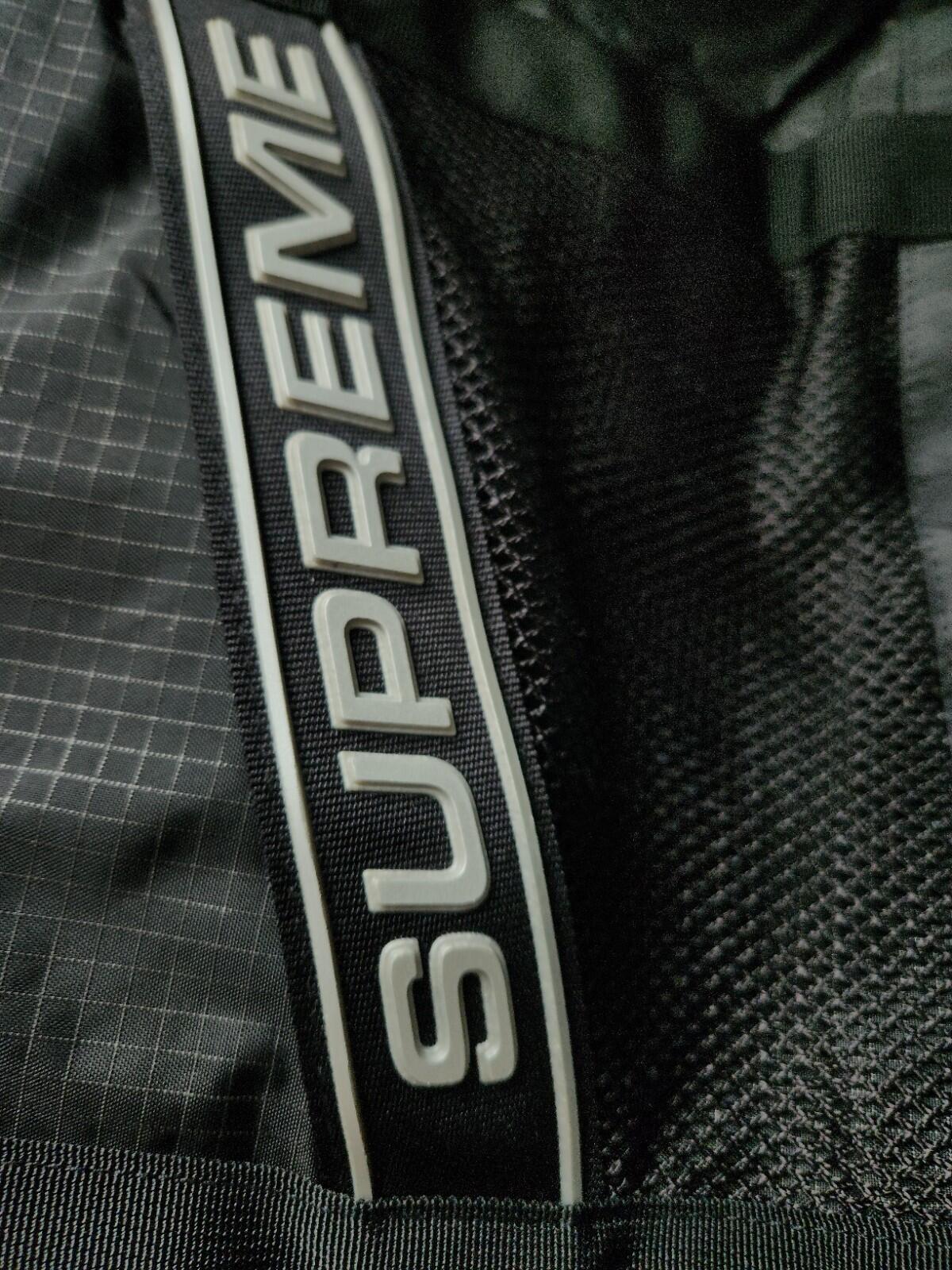 FW23 Supreme Tote Bag Water Resistant Reflective Logo Black 20L Duffle