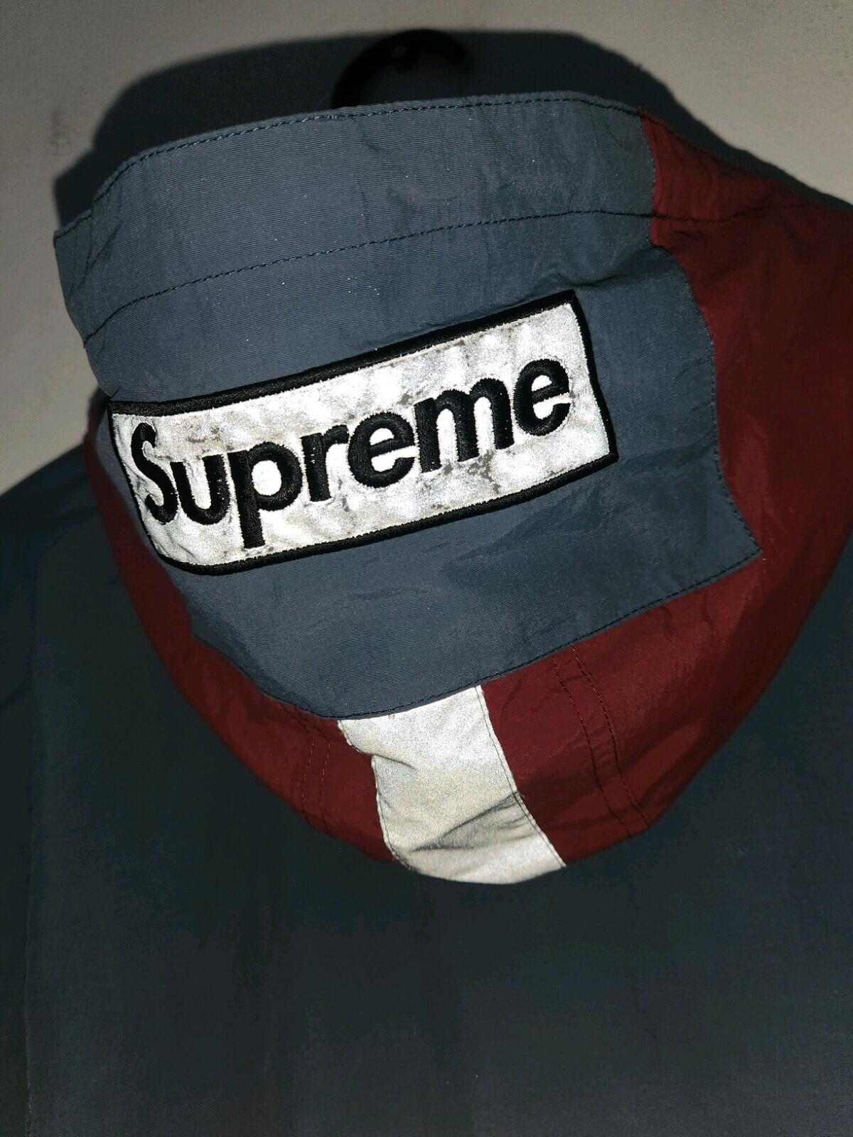 HW18 Supreme 2-Tone Zip Up Jacket M mittel Navy Wasserabweisend Reflektierend