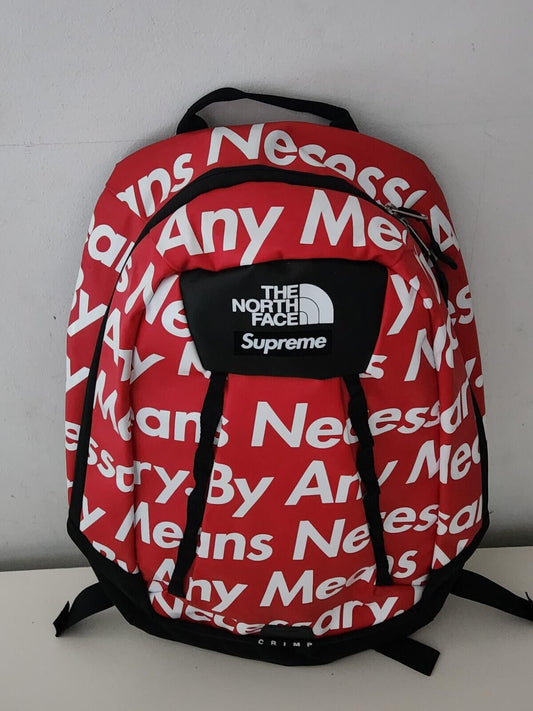 FW15 Supreme x The North Face By Any Means Mochila Base Camp Crimp Roja BAMN