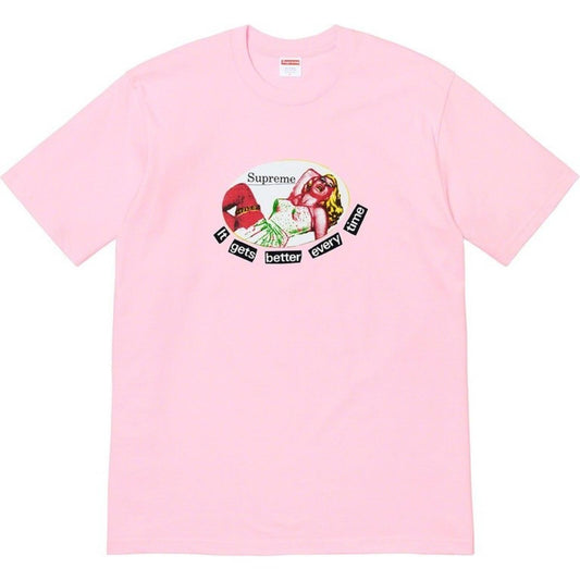 SS19 Supreme It gets Better Tee Light Pink Size M