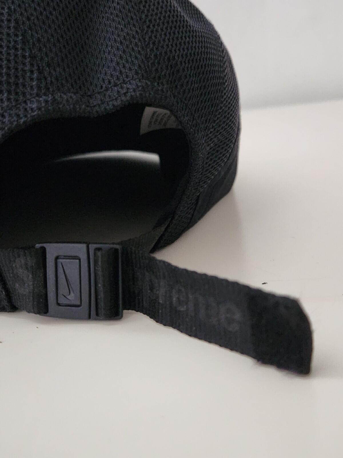 FW17 Supreme x Nike Trail Running Cap schwarze Kappe 3M reflektierend Humara