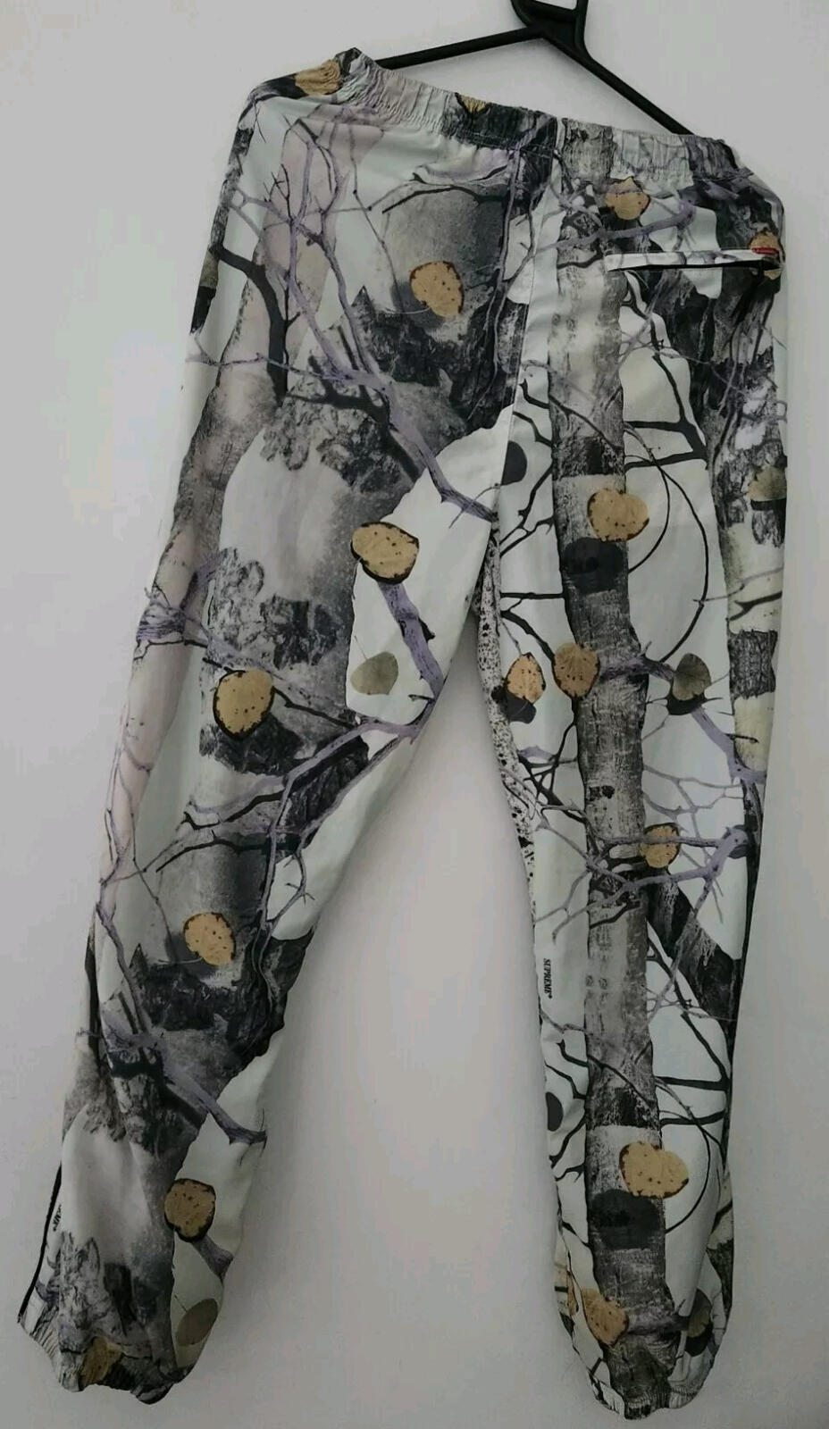 SS14 Supreme Aspen Wood Warm Up pant S White trousers pants Vintage 2014 Tree