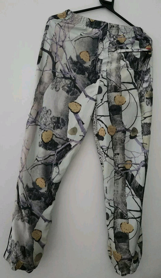SS14 Supreme Aspen Wood Warm Up pant S blanco pantalones Vintage 2014 Árbol