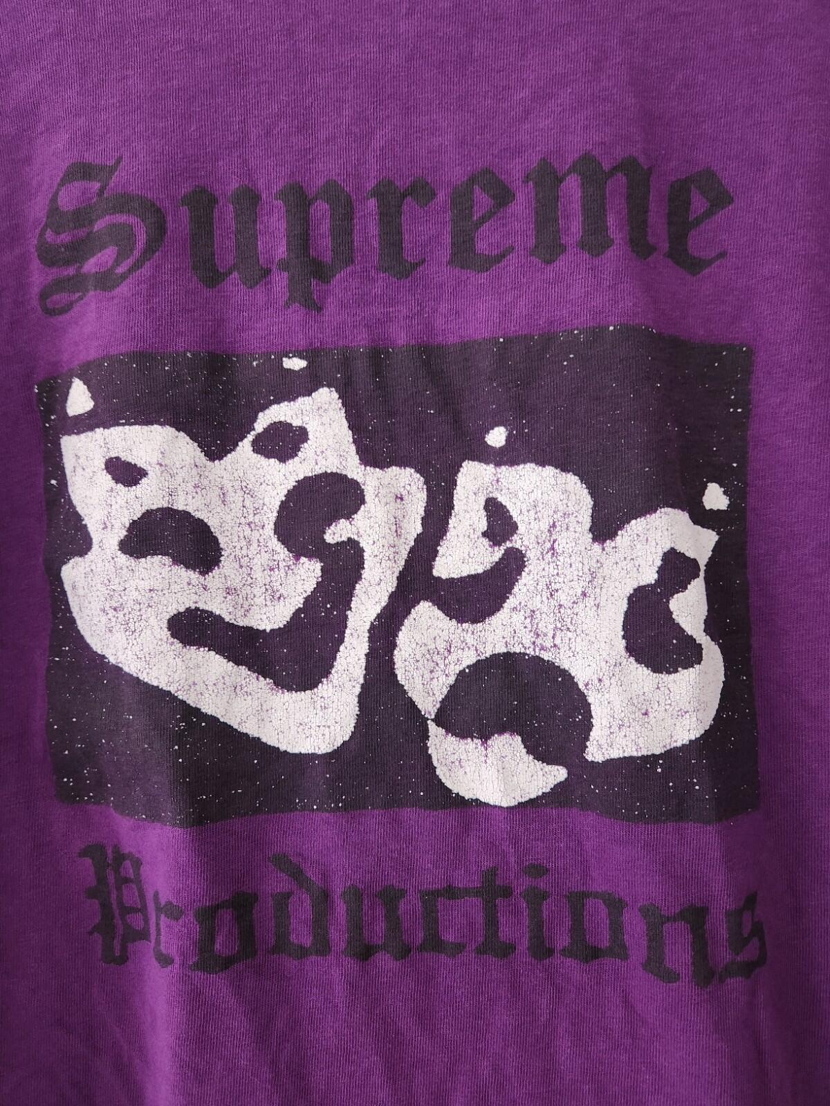 SS16 Supreme Productions Long sleeve Tee Size M Medium Purple Top T-shirt