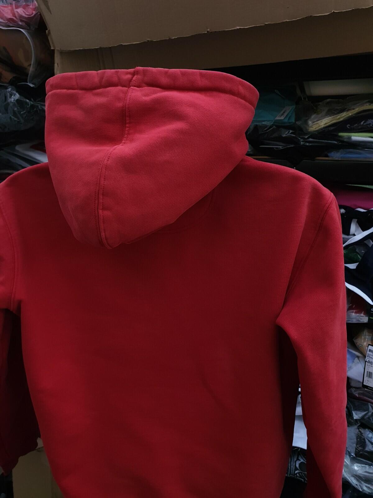 FW15 Supreme x Champion Hooded Sweatshirt Red Size M