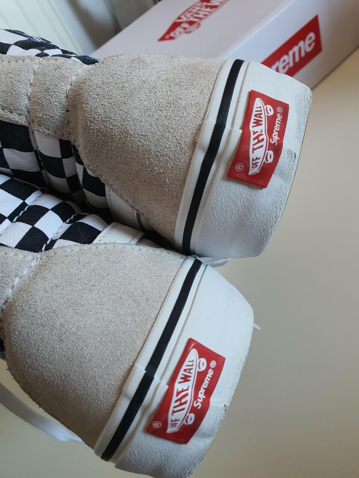 FW19 Supreme x Vans F*ck The World Sk8-Hi Pro UK 9 US 10 EUR 43 White Trainers