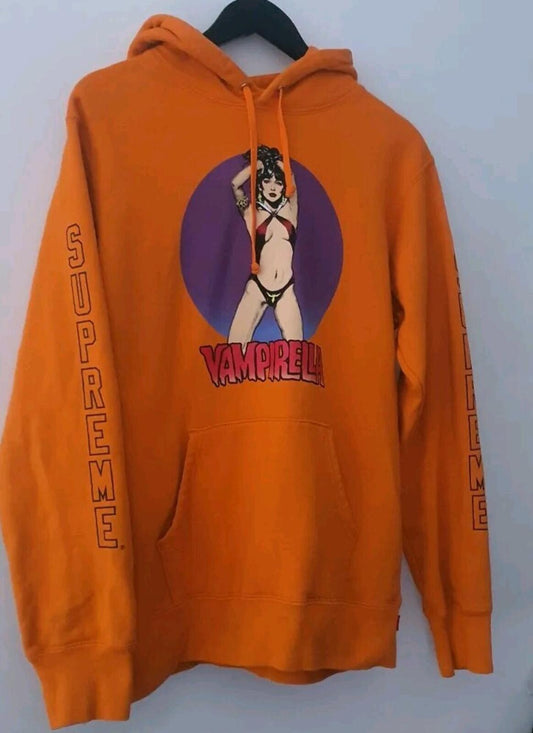 Sudadera con capucha Supreme Vampirella SS17 talla M, naranja