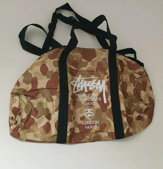 Stussy Mini Vintage Duffle Bag Desert Camo Tasche Camouflage Sehr Selten