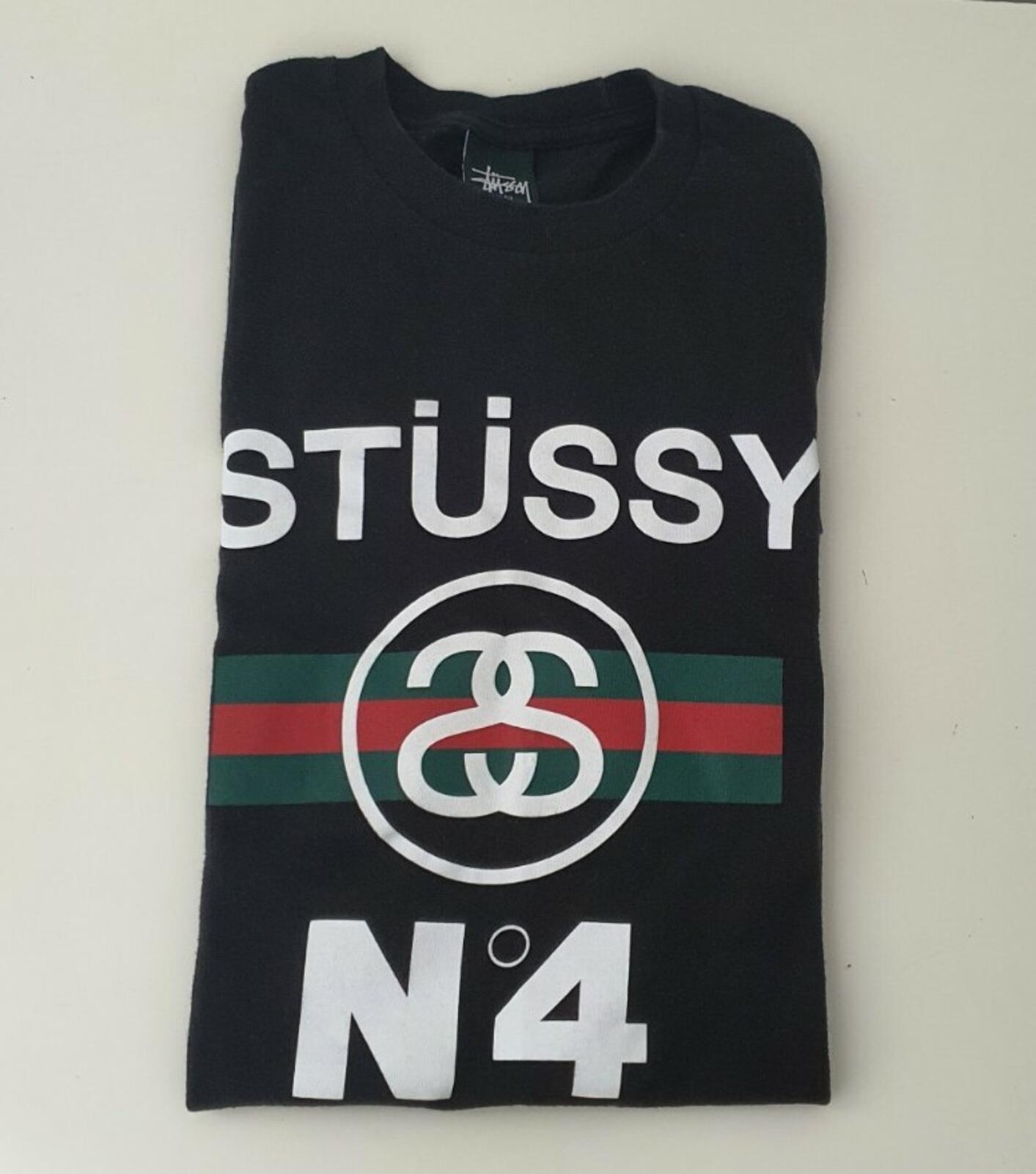 STUSSY camiseta negra n.º 4 talla S