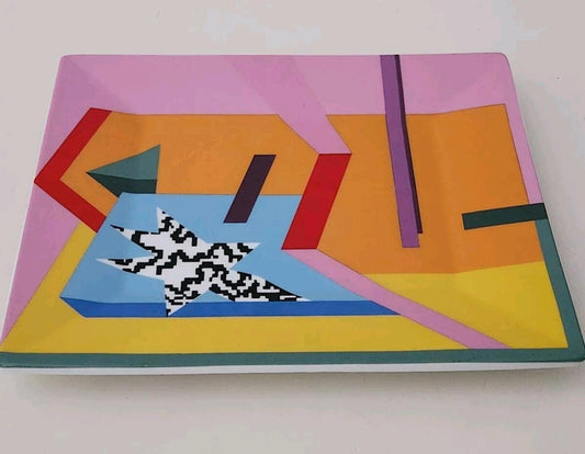 Cenicero grande de cerámica multicolor Supreme A. Mendini Milano SS16, accesorio