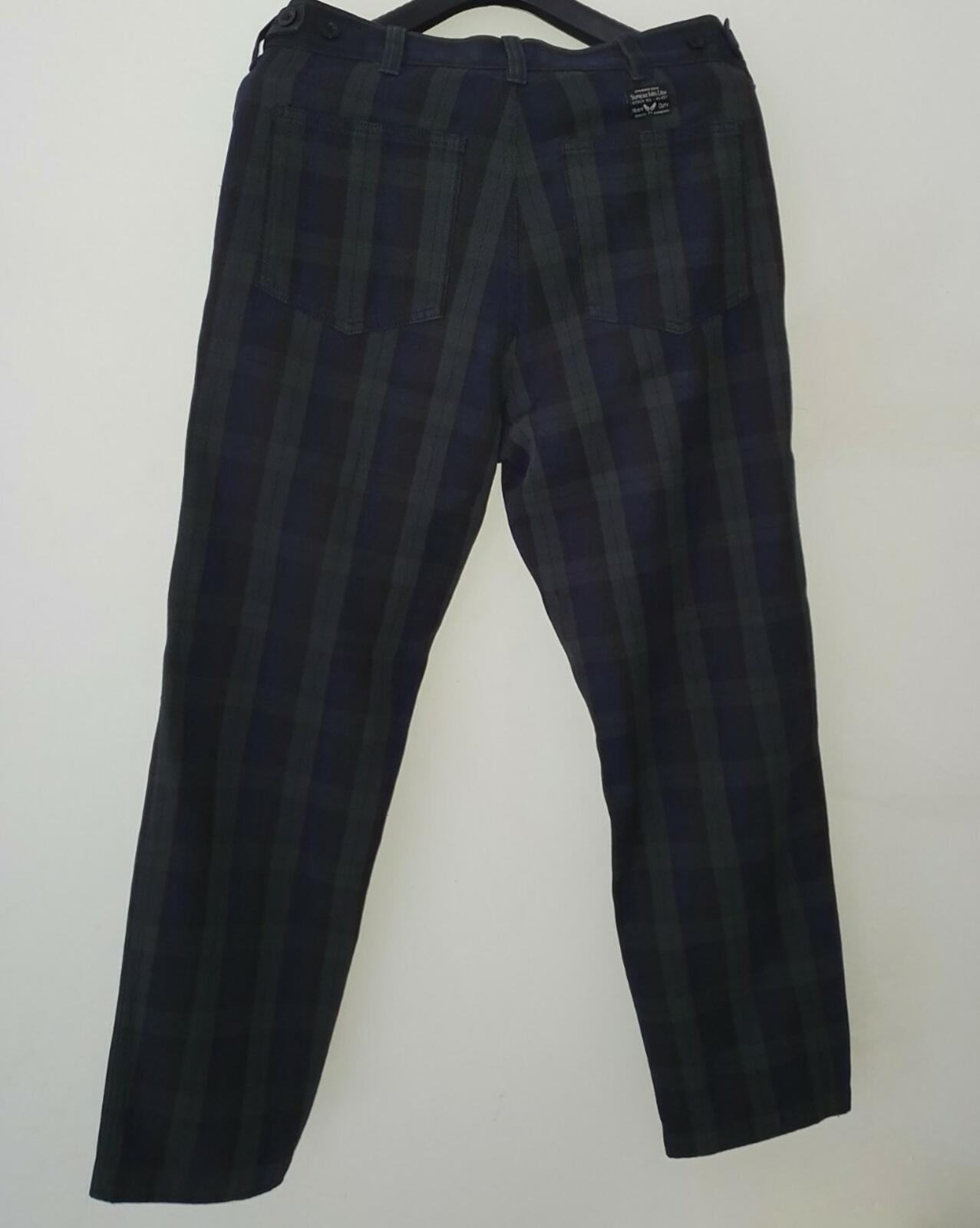 FW14 Supreme Flight Blackwatch plaid pant size 30 tartan trousers pants W30 L30