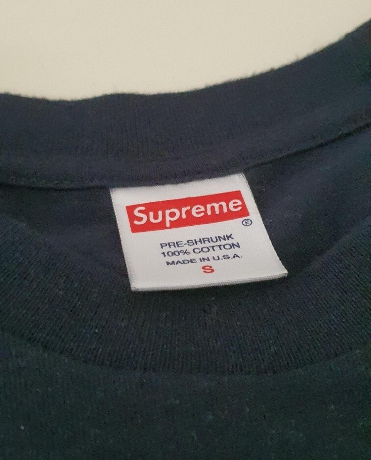 SS20 Supreme Pitbull tee Navy T-shirt Size S Small Dog