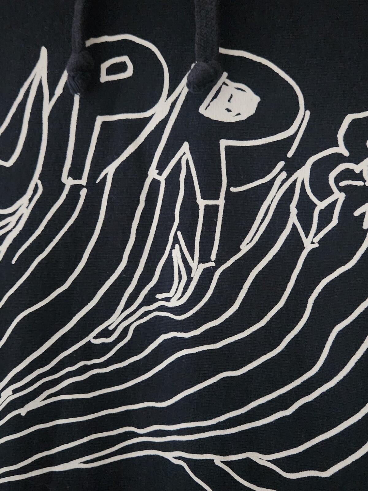 SS15 Supreme x Daniel Johnston hooded sweatshirt size M medium Vintage 2014 Navy