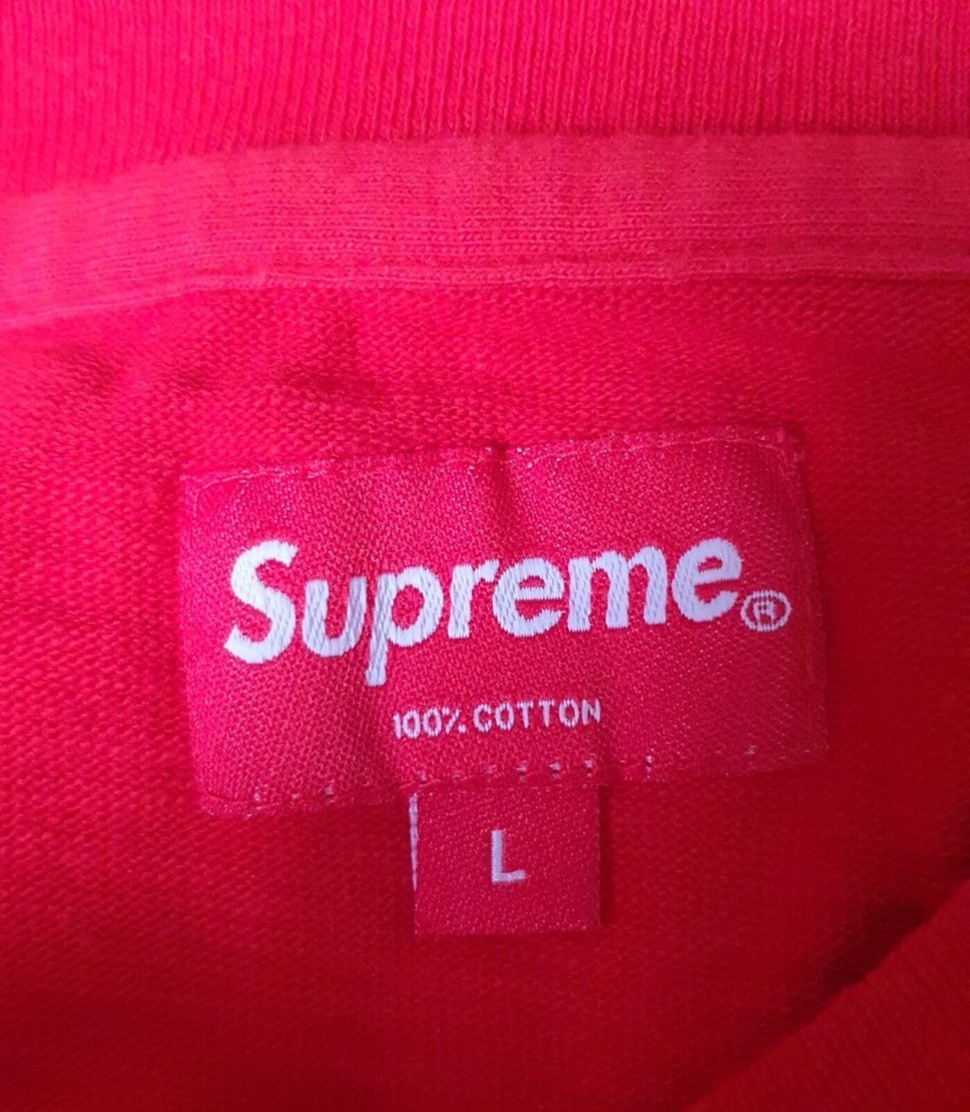 FW19 Supreme L/S Pocket Tee Red Size L