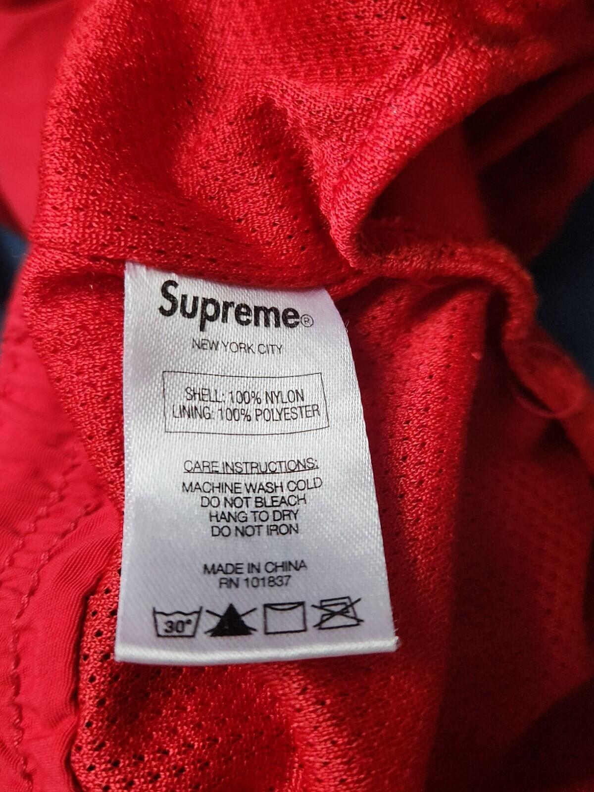 SS20 Supreme Nylon Water Short Red Size S