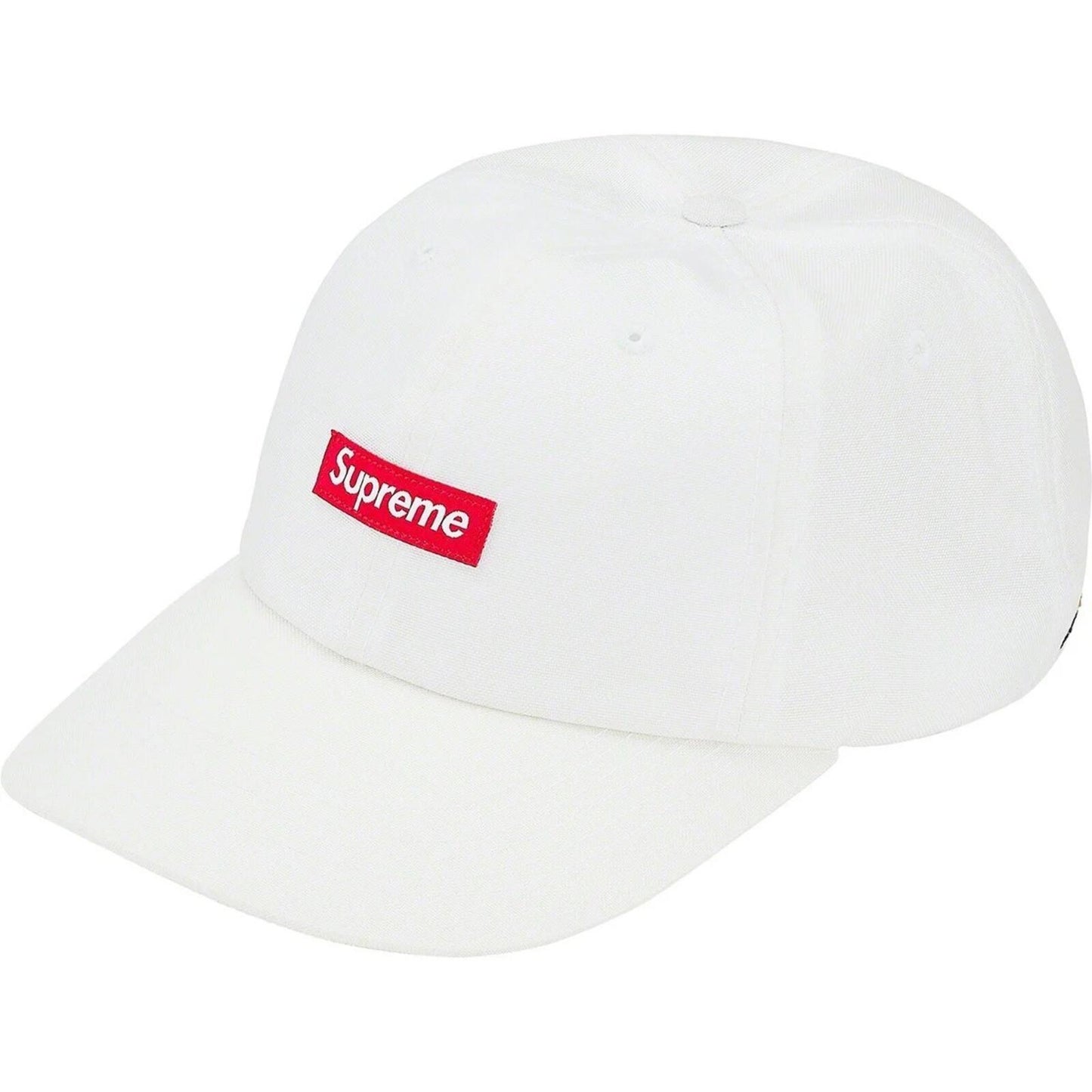 SS20 Supreme Cordura Small Box 6-Panel hat white cap water resistant nylon