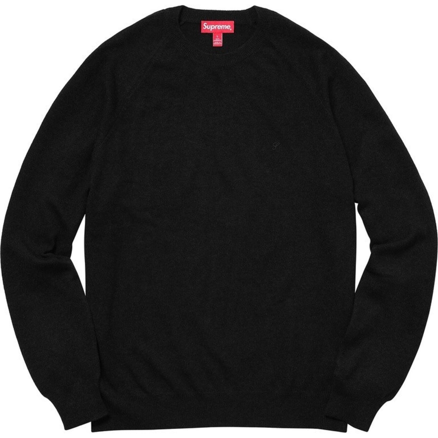 FW18 Supreme Cashmere Sweater Black Size L