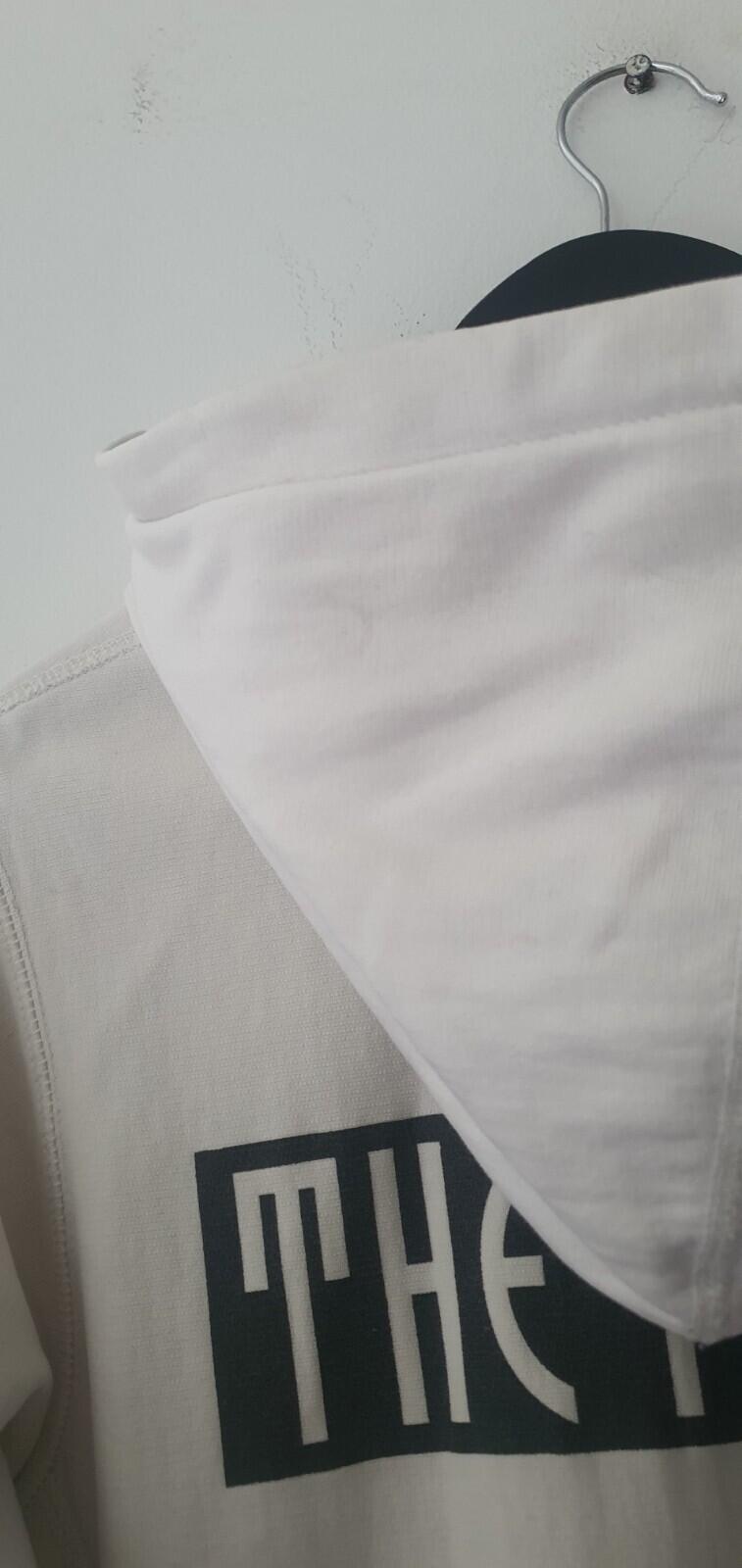 SS14 Supreme Riot Pullover Hooded Sweatshirt M medium White hoodie Neville Brody