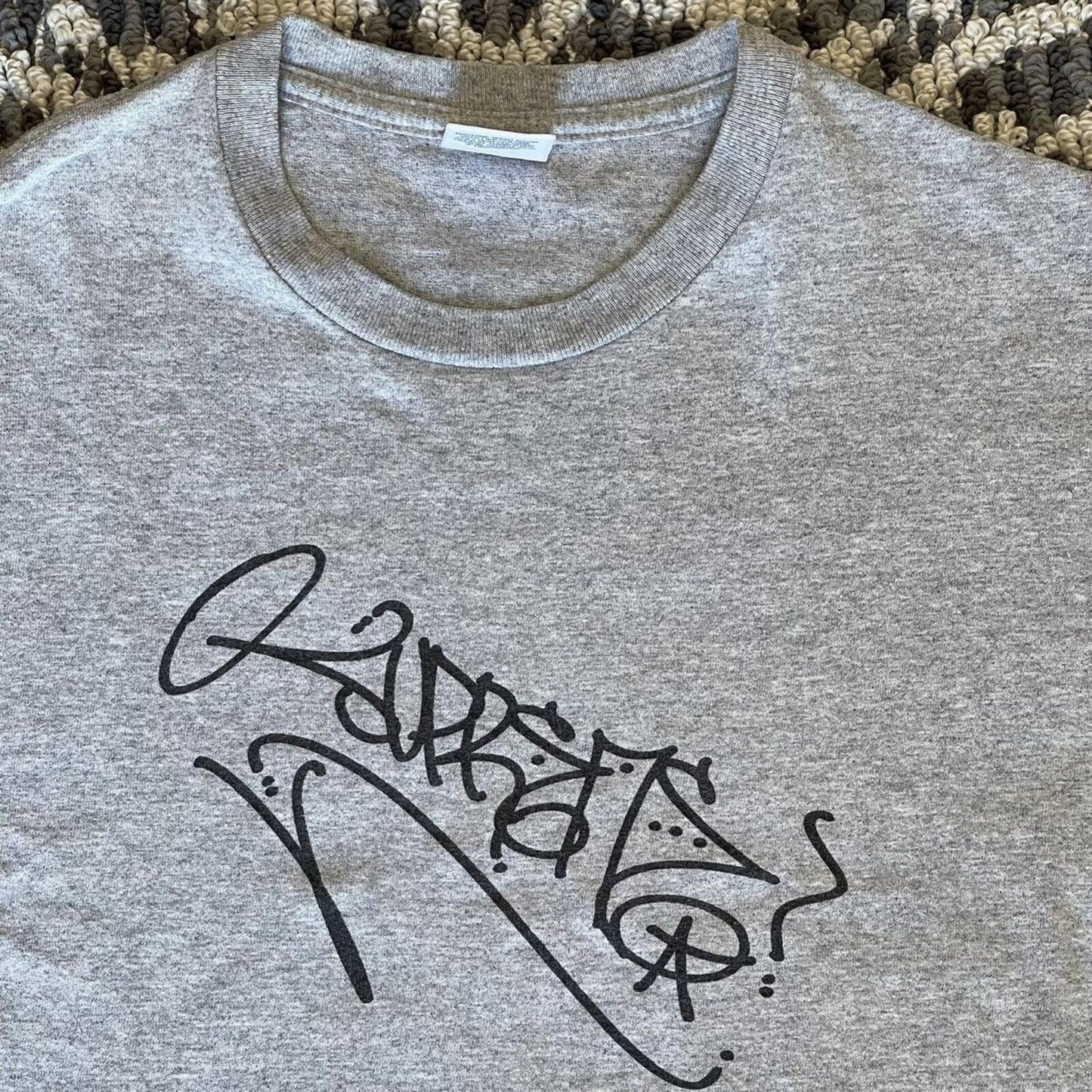 FW10 Supreme x COST Tag Graffiti Tee Grey Size XL
