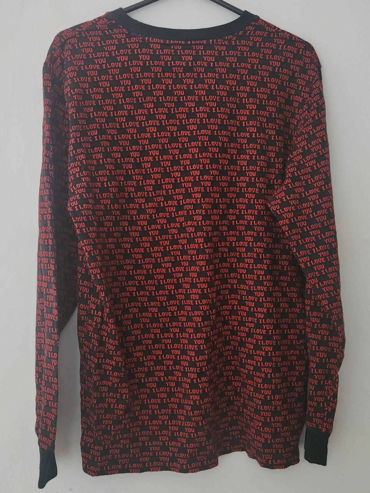 FW17 Supreme I Love You Jacquard Top Sweater Red Size M