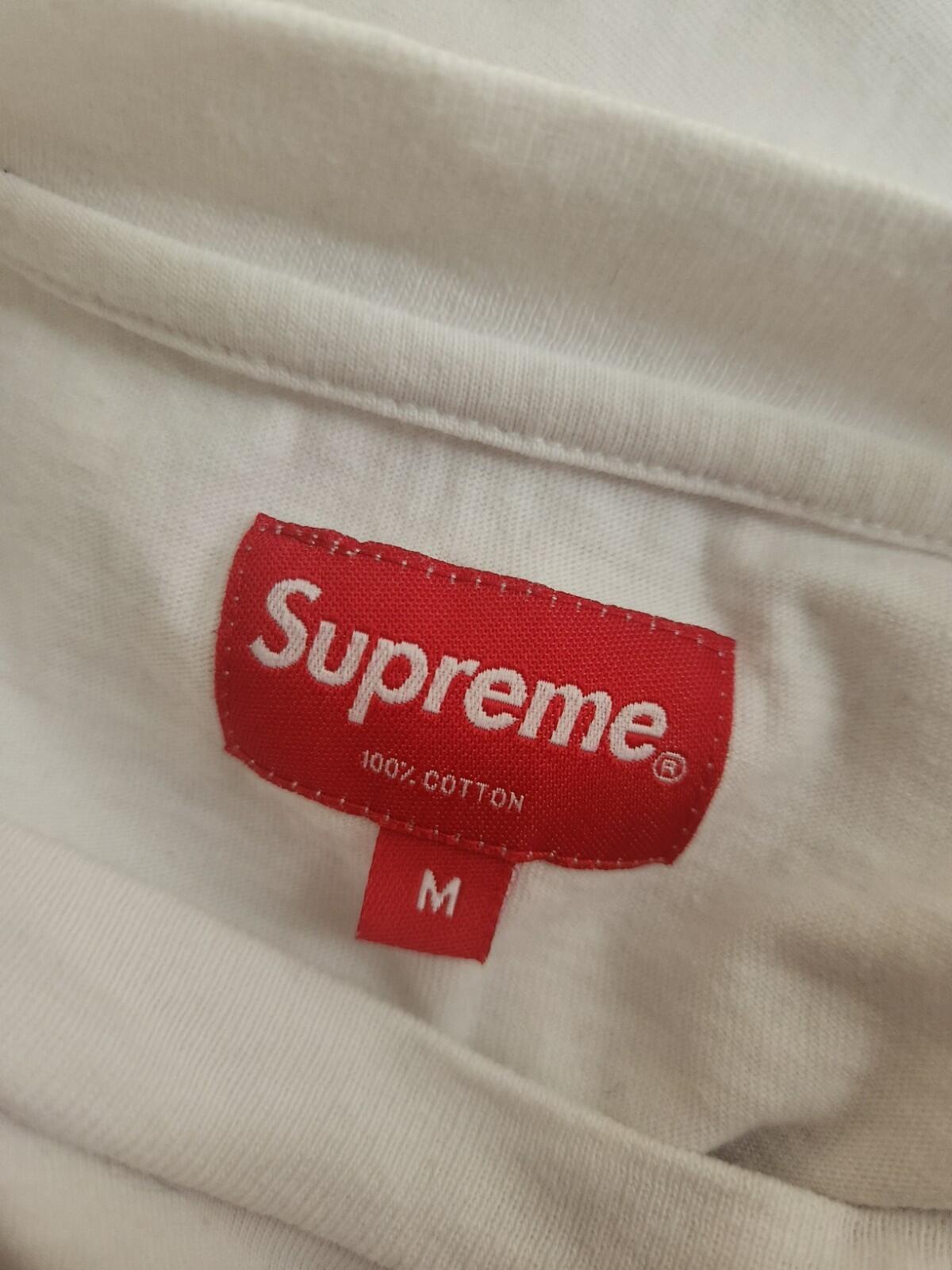 SS21 Supreme Intarsia Spellout S/S Top Tee White Size M