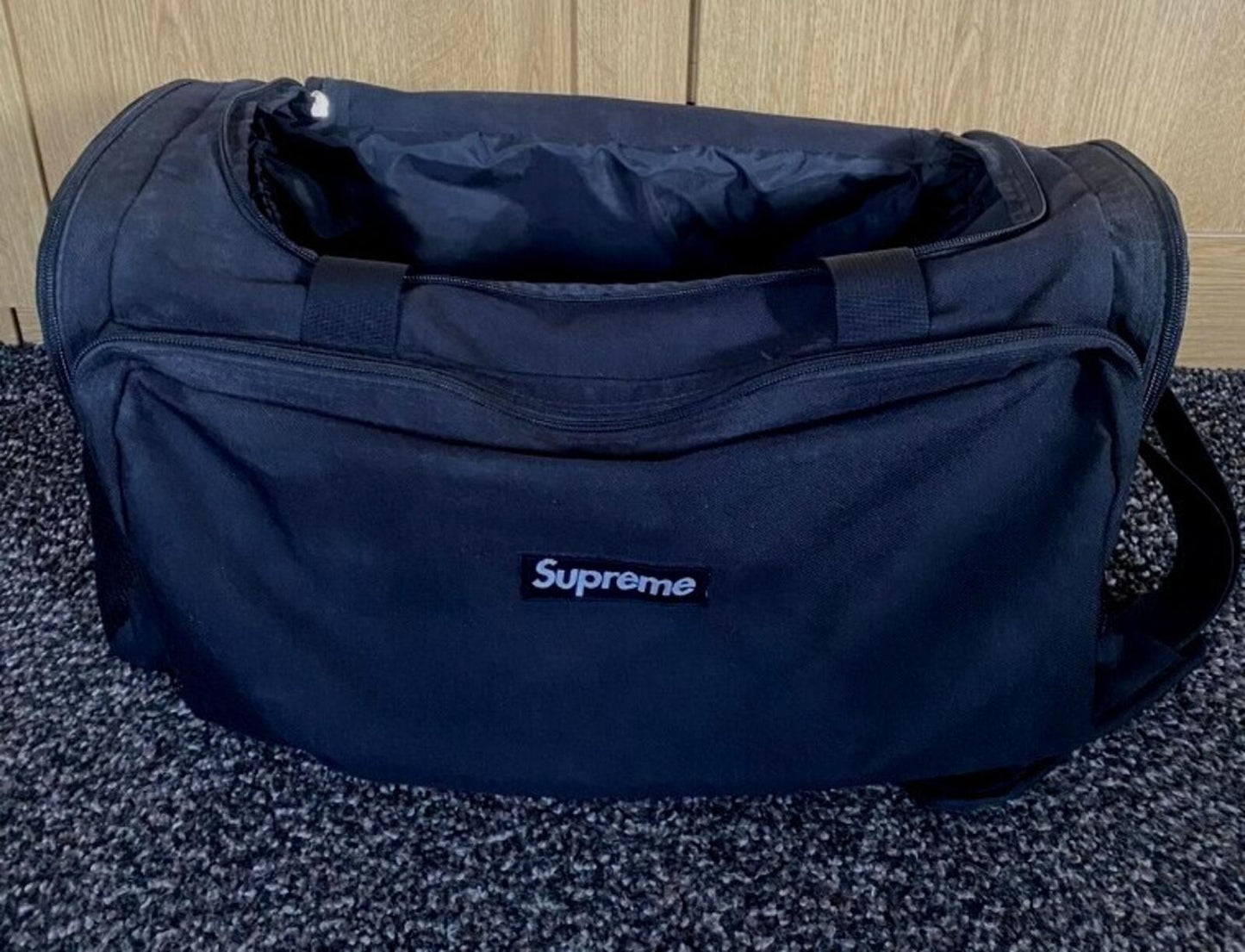 SS15 Supreme Duffle Bag Black