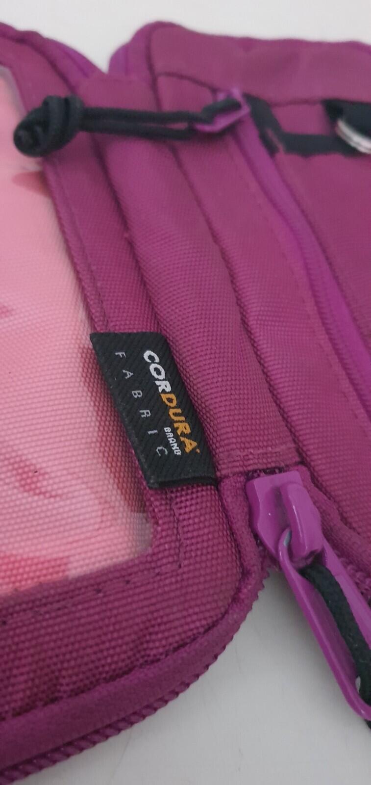 FW19 Supreme magenta small zip pouch cordura nylon bag Water resistant wallet