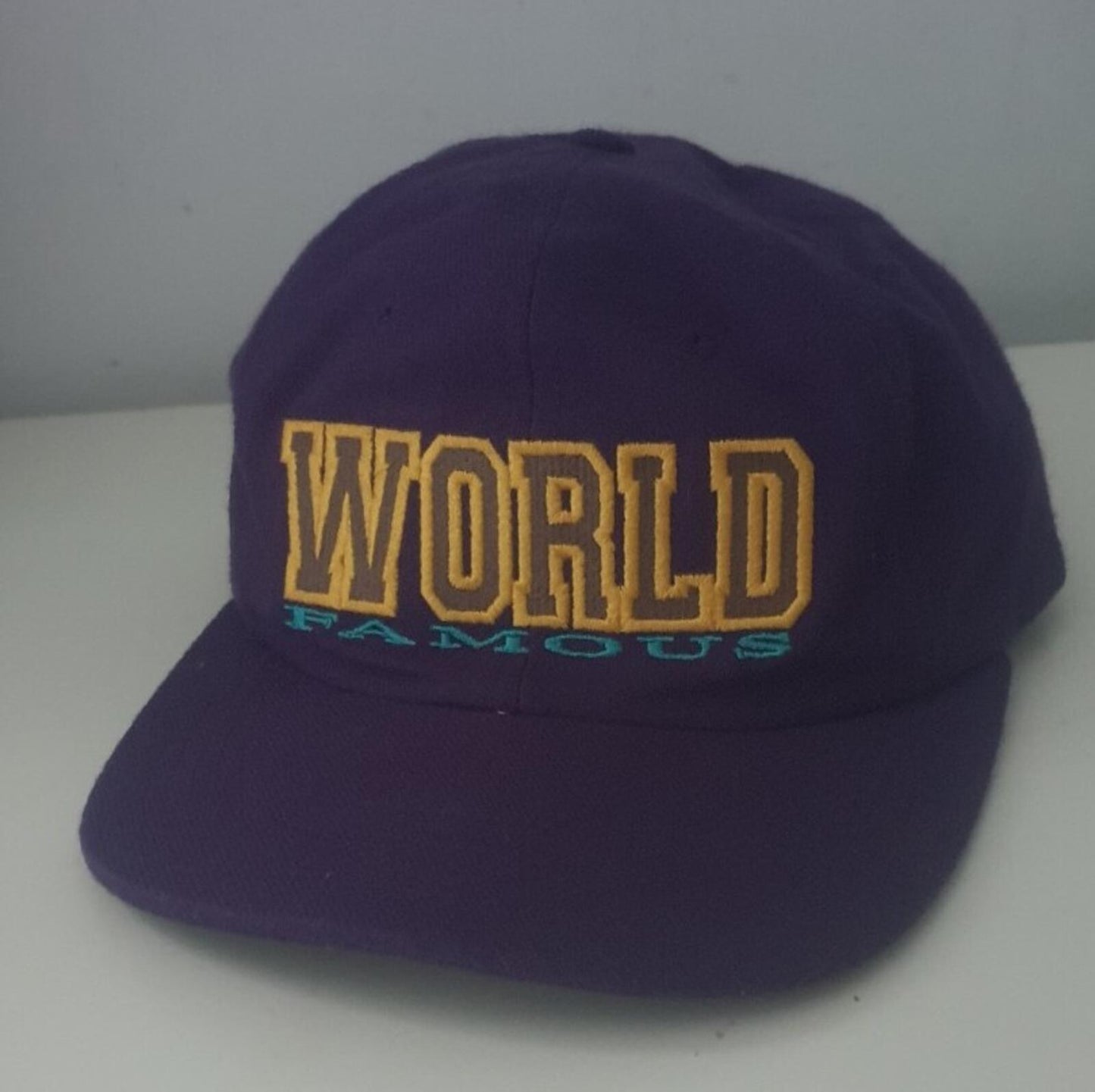 FW15 Supreme World Famous 6-panel Cap Purple