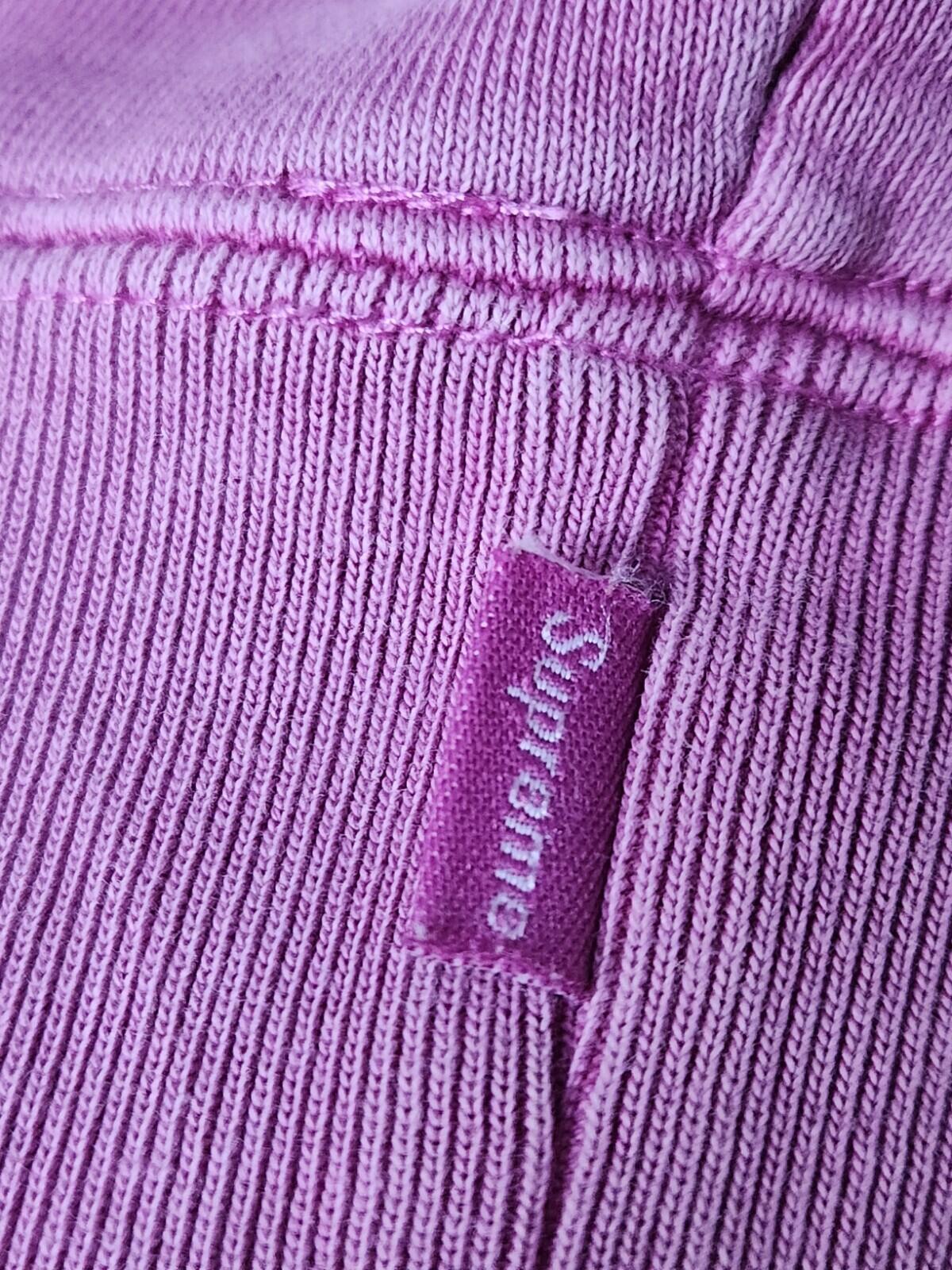 SS19 Supreme Overdyed Hooded Sweatshirt size L Large Magenta hoodie Pink