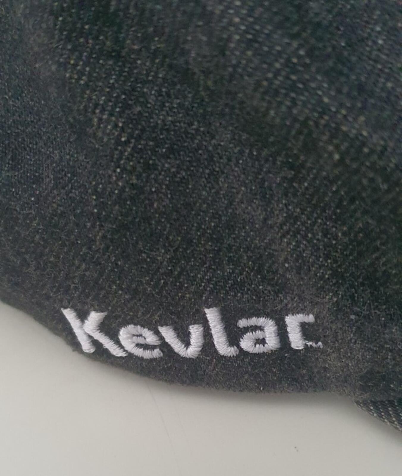 SS22 Supreme x KEVLAR Denim S Logo 6-Panel Cap Schwarz aus Kevlar