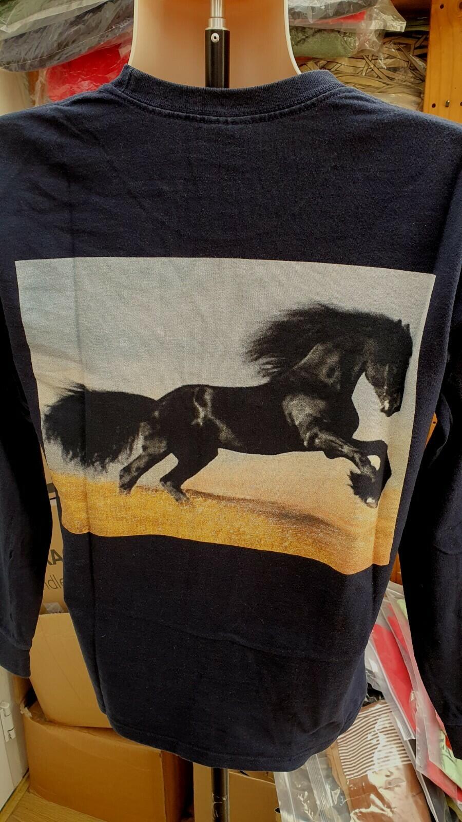FW14 Supreme Stalion navy Long sleeve L/S Tee size medium M