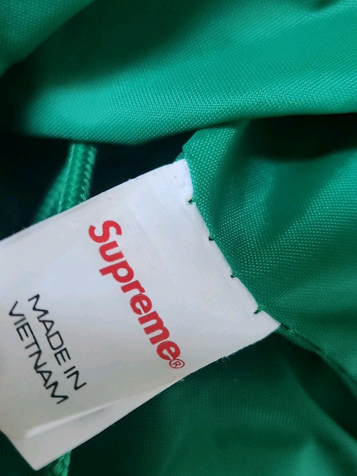 FW22 Supreme Puffer Backpack Green Bag Water Resistant