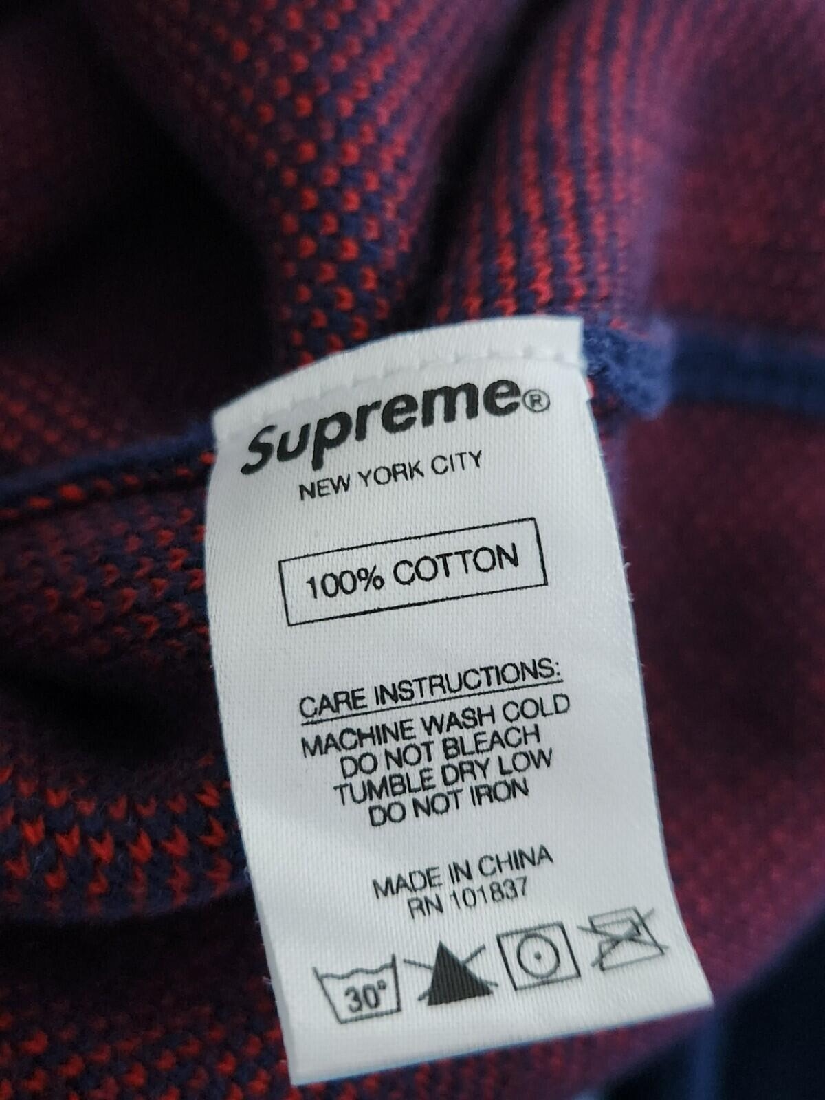 FW18 Supreme Repeat Logo sweater size XL navy jumper