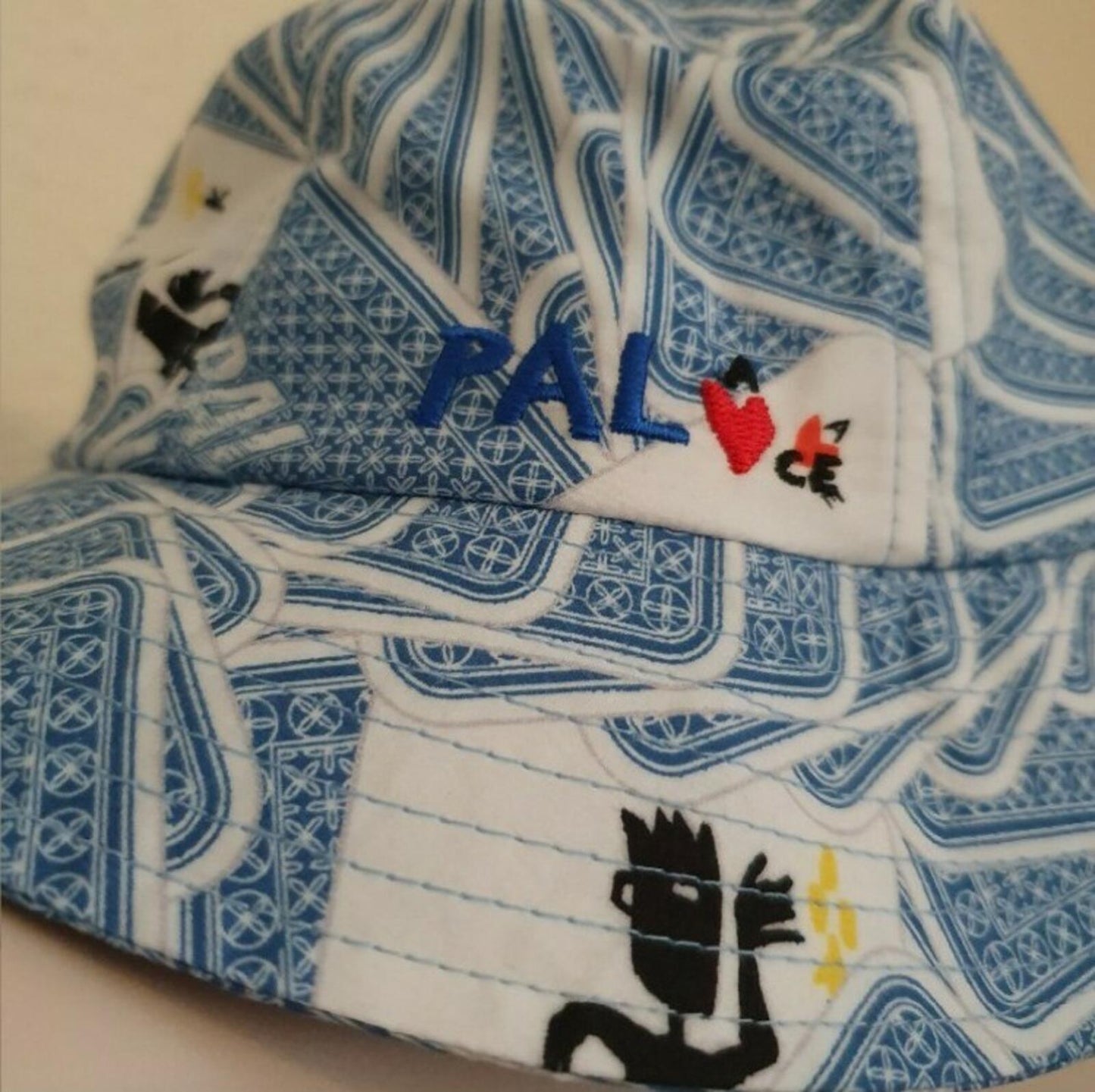 SS19 Palace x JCDC Blue bucket hat crusher Palace Skateboards Cards New With Tag