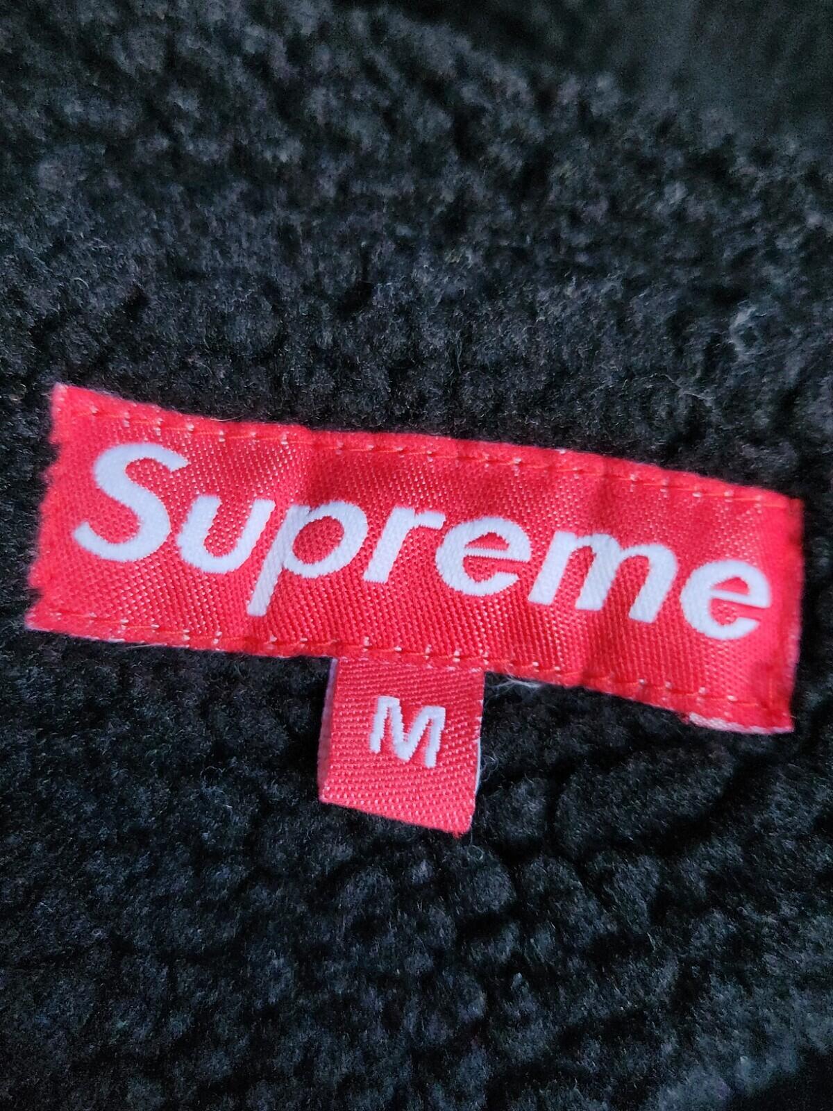 2005 Supreme Plaid Buffalo Jacket Thermal Lining Hooded Shirt Vintage Black M