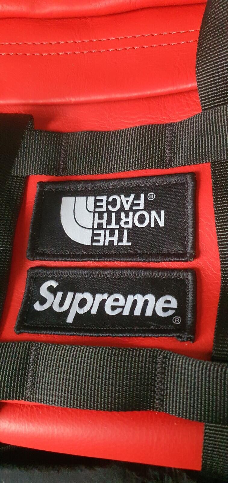 FW18 Supreme The North Face Leather Mountain Waist Bag Red shoulder Ultra Rare