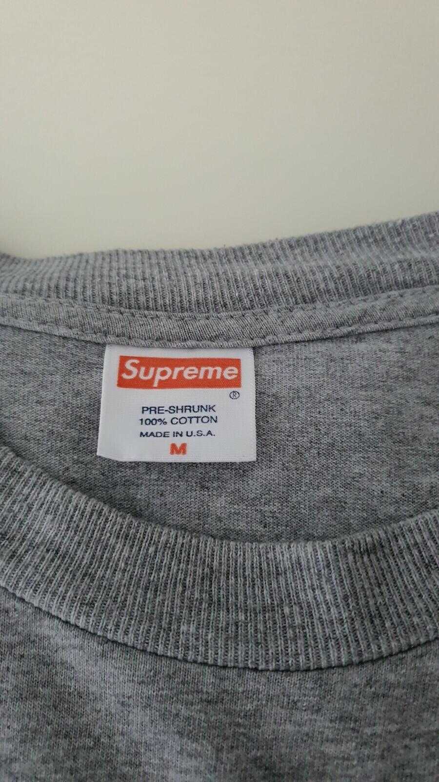 SS08 Supreme Start Something Tee Grey Size M