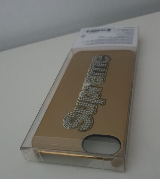 SS13 Supreme x Incase Bling Logo iPhone 5 Hülle gold Neu Seltenes Accessoire Vintage
