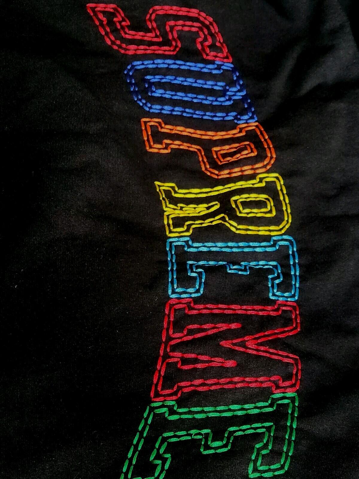 FW20 Supreme Big Stitch hooded sweatshirt size M Medium hoodie Black