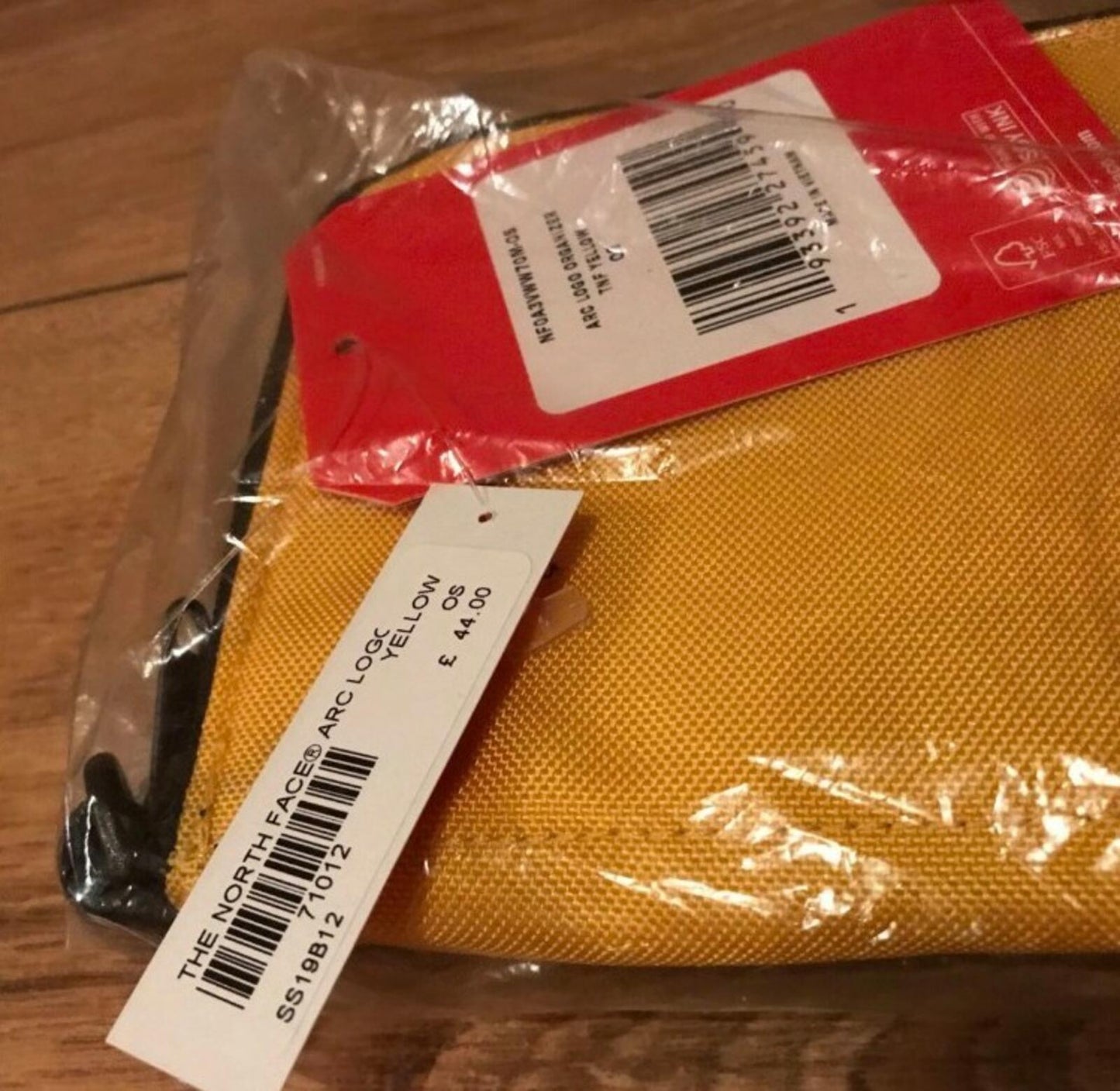 SS19 Supreme x THE NORTH FACE Arc Logo Organizer Bag Geldbörse Gelb