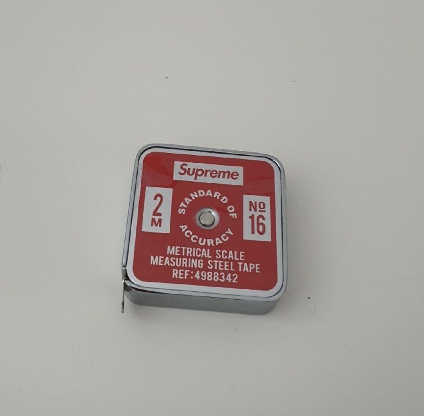 SS19 Supreme Penco measure tape red steel measuring metrical scale Metric New