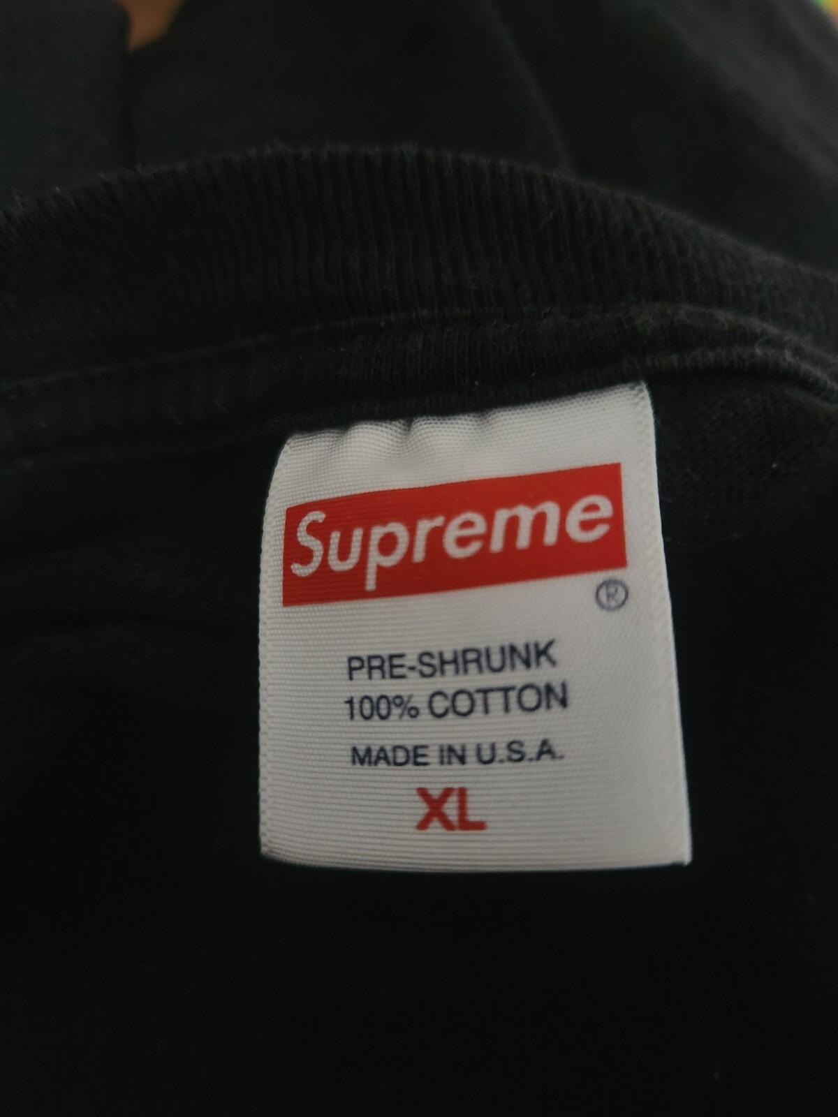FW17 Supreme Crash Tee Black T-shirt Size XL