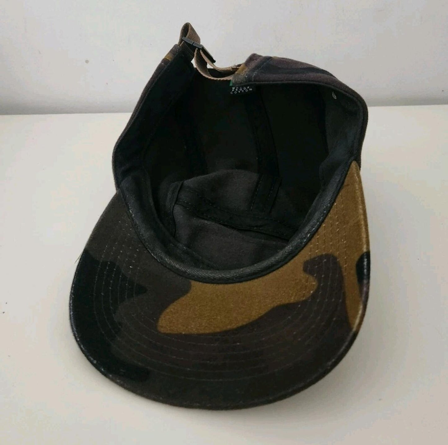 2004 Supreme Camo Camp Cap ETA Waterproof OG Vintage Hat Very Rare Camouflage