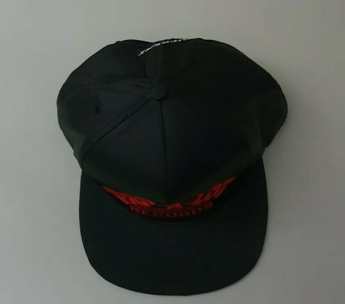 Gorra de satén negra de 5 paneles Supreme Rap A Lot Records SS17