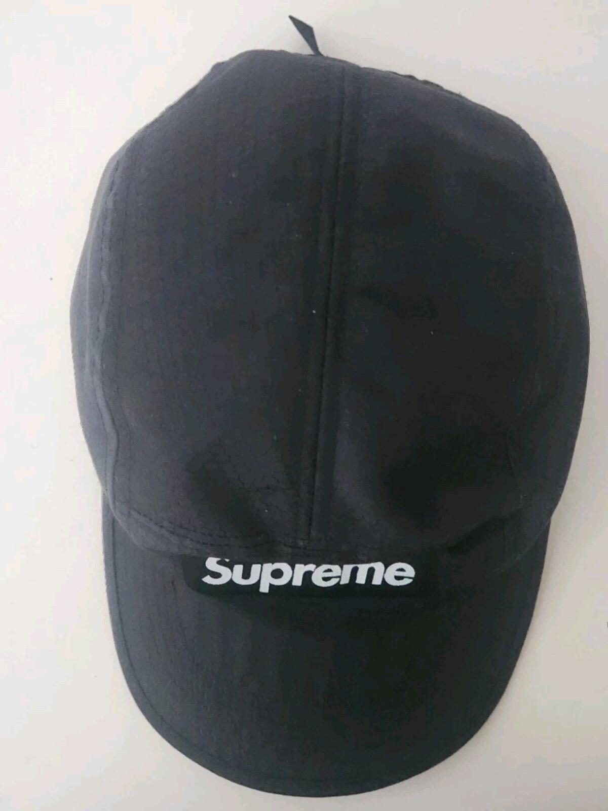 FW20 Supreme Made With Kevlar Camp Cap Black Water Resistant