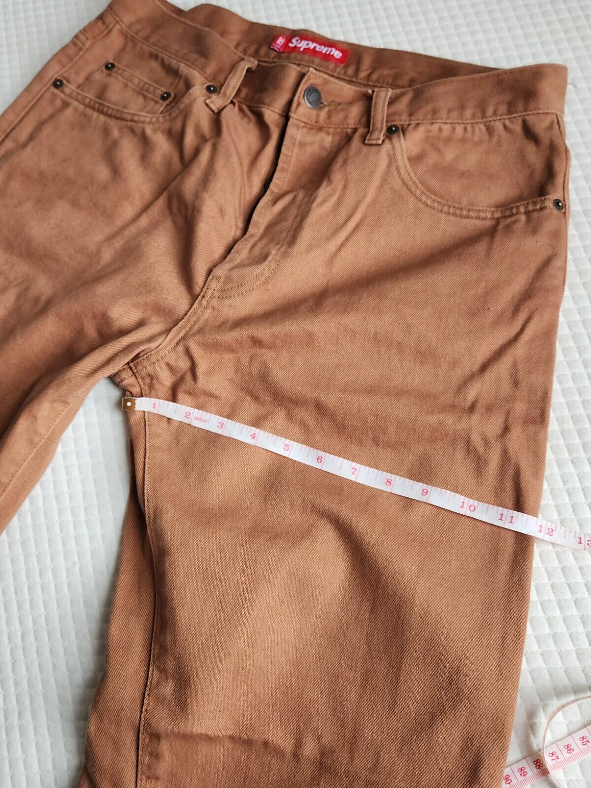 SS24 Supreme Regular Jean Brown Size 32 W32 L32
